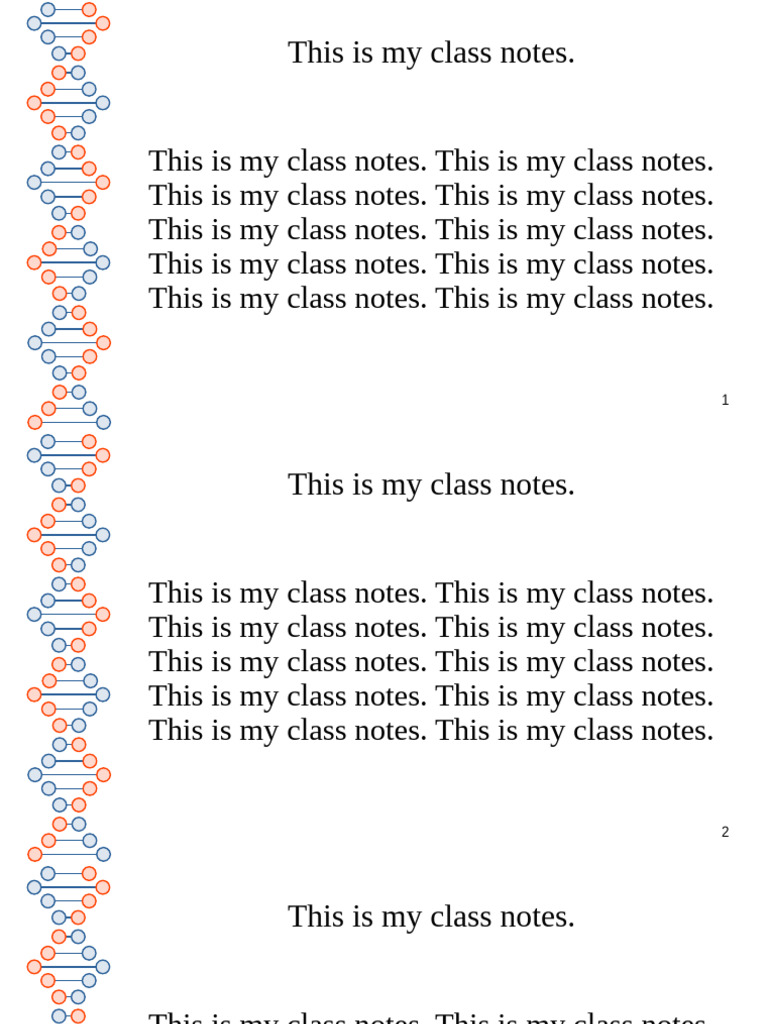 This Is My Class Notes | PDF