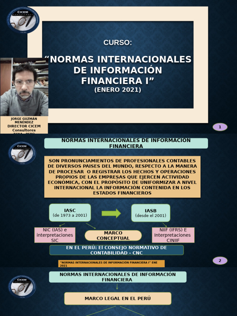 Normas Internacionales de Información Financiera | PDF | normas ...