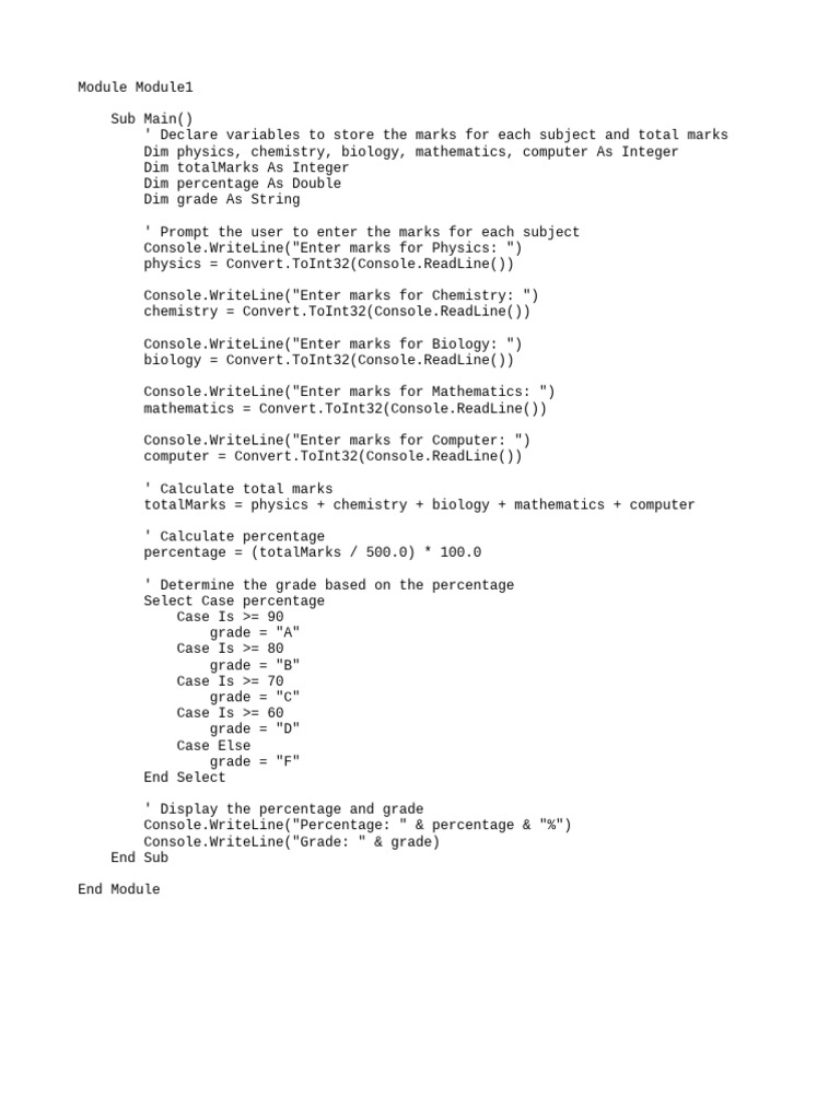 Subject grade pdf