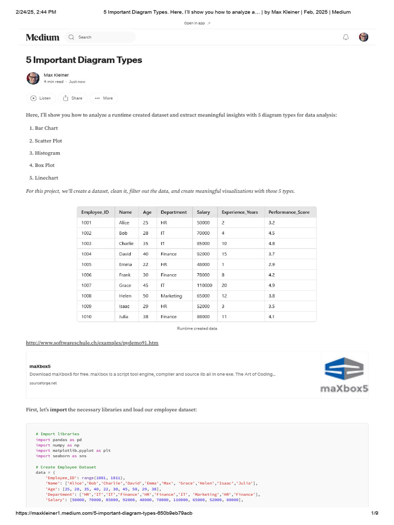 5 Essential Diagram Types for Data Analysis | PDF | Data Science ...