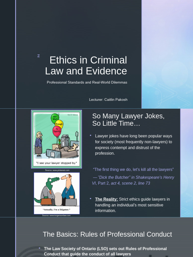 Lecture+2 Ethics+in+Criminal+Law+and+Evidence | PDF | Prosecutor | Plea