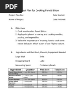 Download A Project Plan for Cooking Pancit Bihon by Carmel Raine Canoy SN83213609 doc pdf