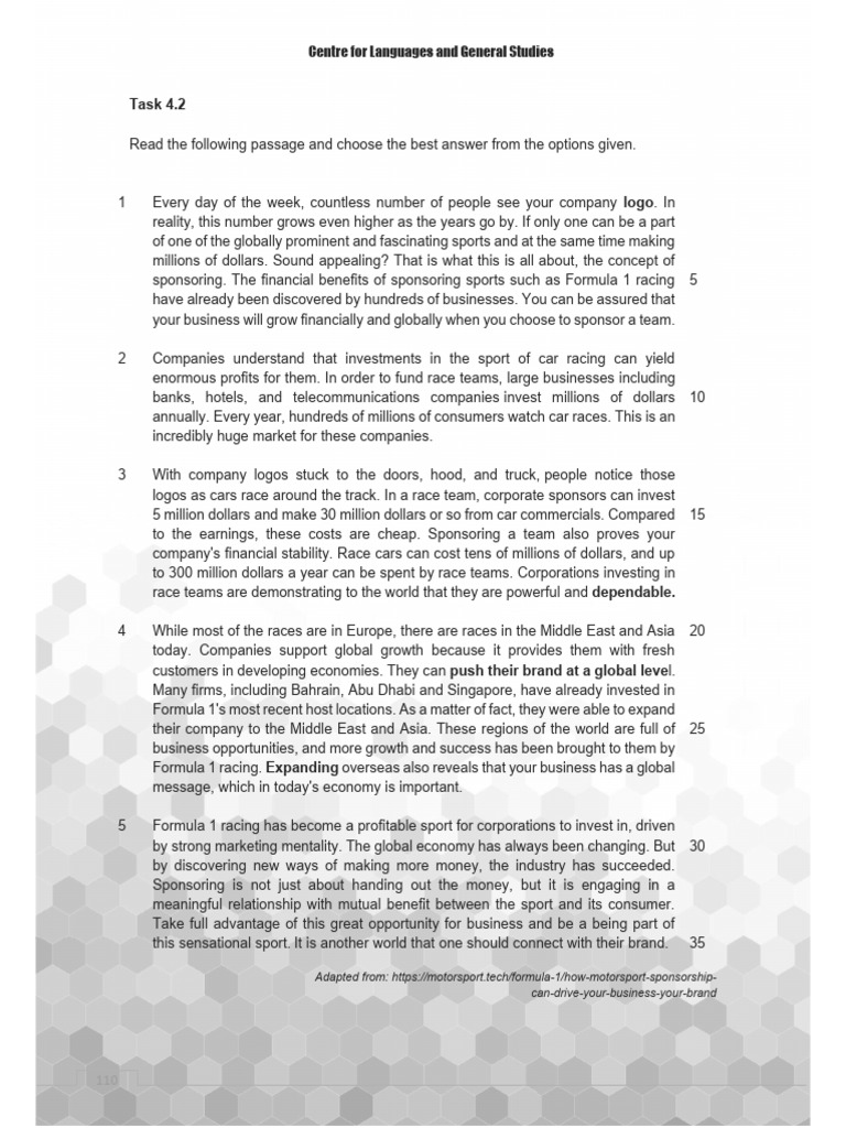Benefits of Sponsoring Formula 1 Racing | PDF | Advertising | Brand