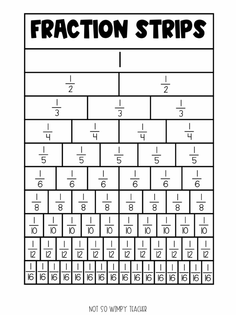 Fraction bars pdf