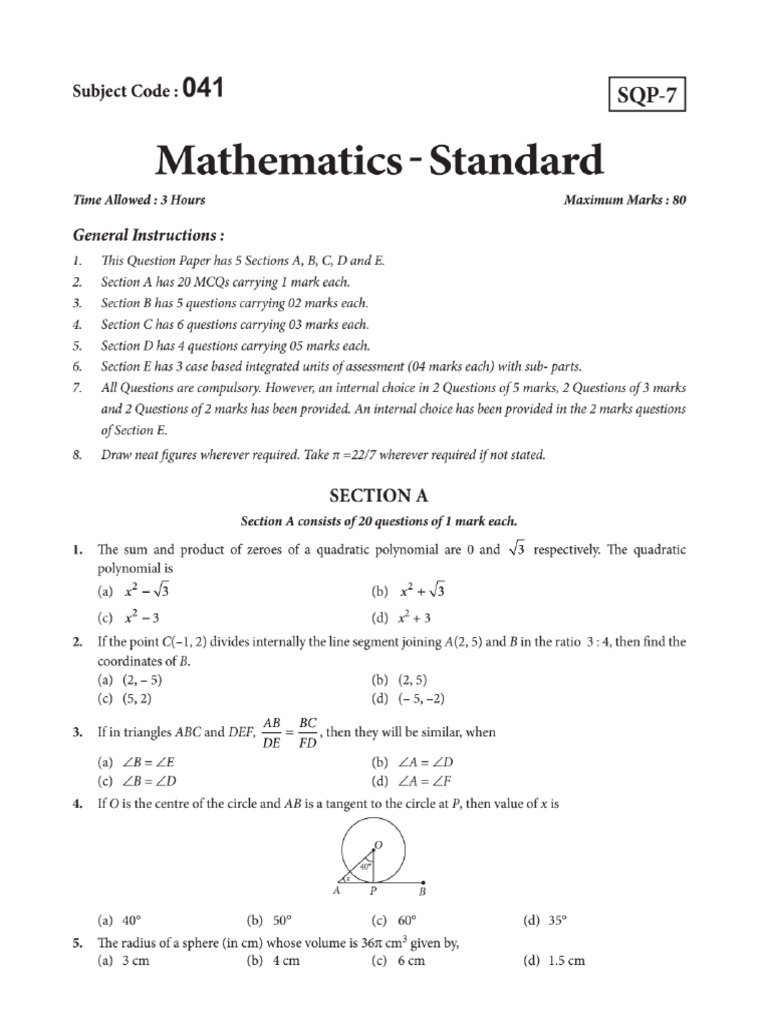10 Model Papers | PDF