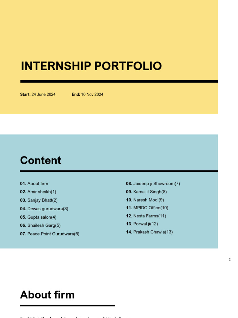 Internship Portfolio: Design Projects | PDF | Architectural Design ...
