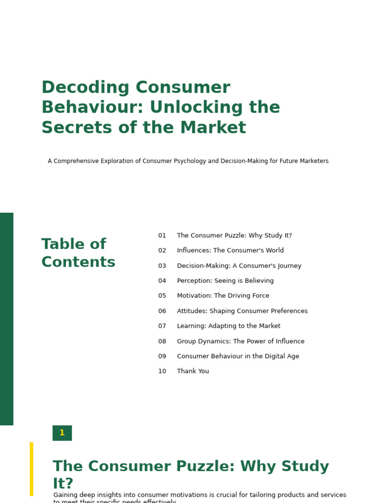 Decoding Consumer Behaviour Unlockingthe Secretsofthe Marketc 22976528 ...