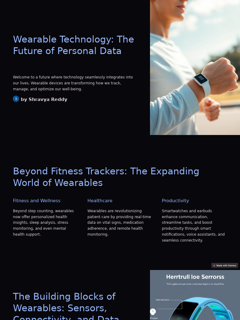 Wearable Technology The Future of Personal Data | PDF | Wearable ...