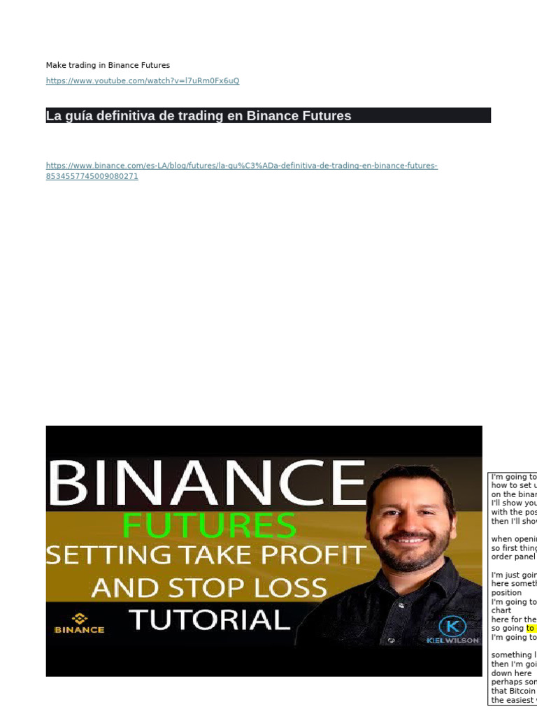 Make Trading in Binance Futures | PDF | Mercados financieros | Comercio