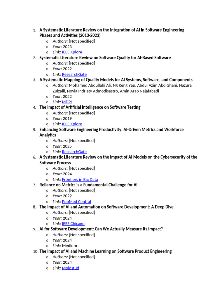 AI's Impact on Software Engineering | PDF | Artificial Intelligence ...