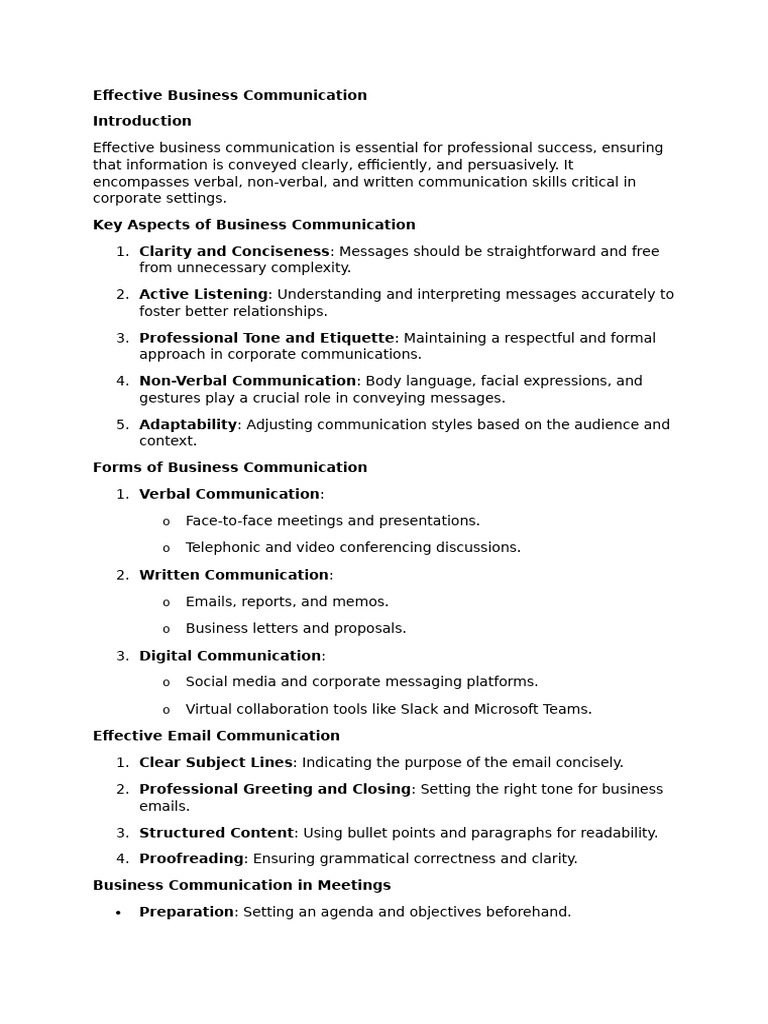Mastering Effective Business Communication | PDF | Communication ...