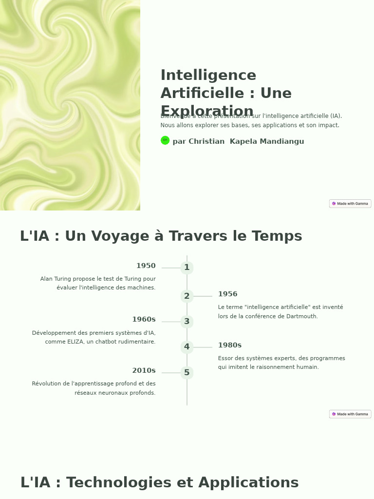 Exploration de l'Intelligence Artificielle | PDF | Intelligence ...