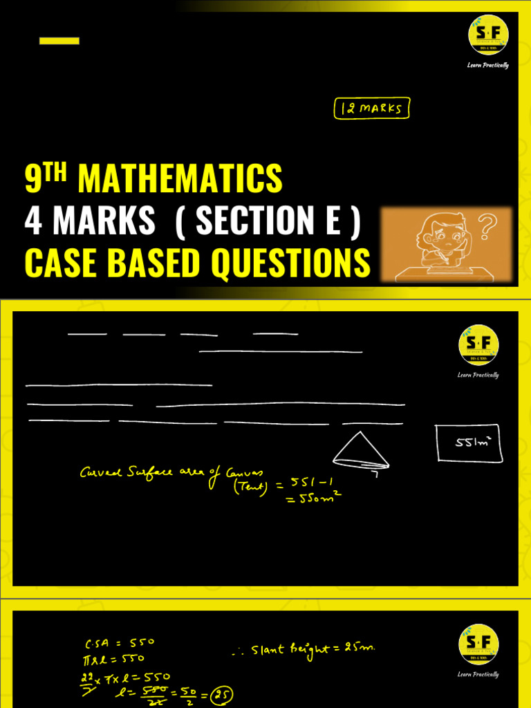 9th Grade Math Case Study Questions | PDF | Geometry | Elementary Geometry