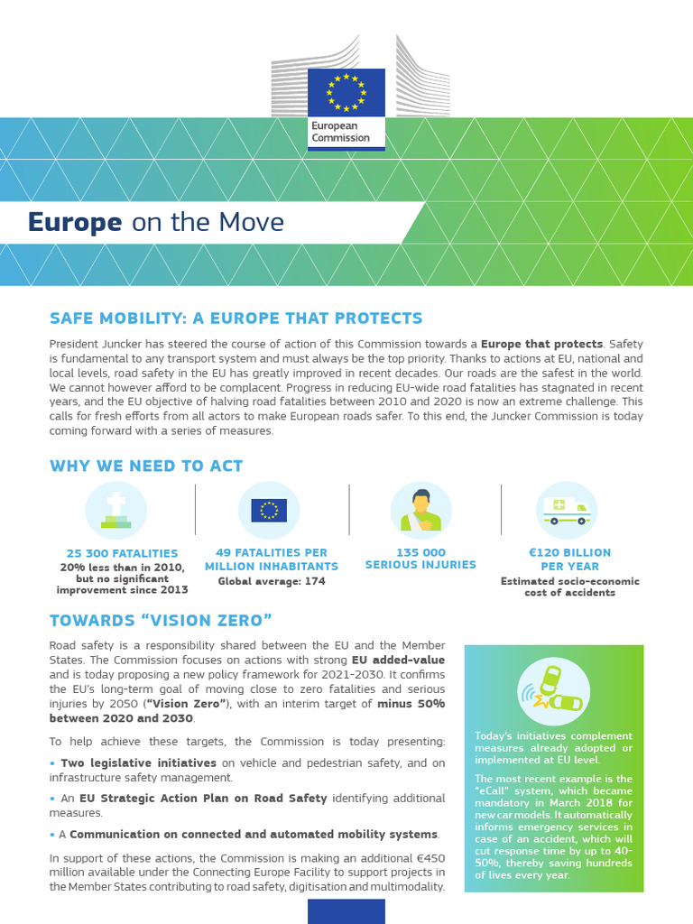 EU Road Safety Initiatives 2021-2030 | PDF | Road Traffic Safety ...