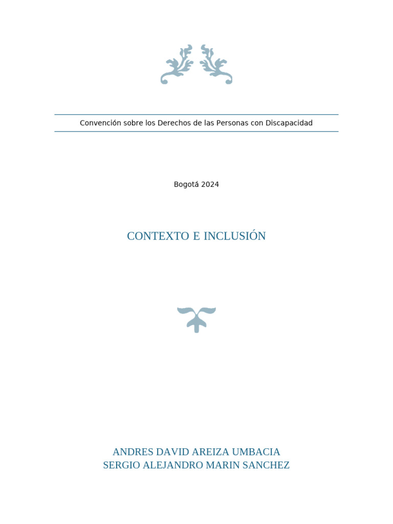 Convención Sobre Los Derechos de Las Personas Con Discapacidad | PDF ...