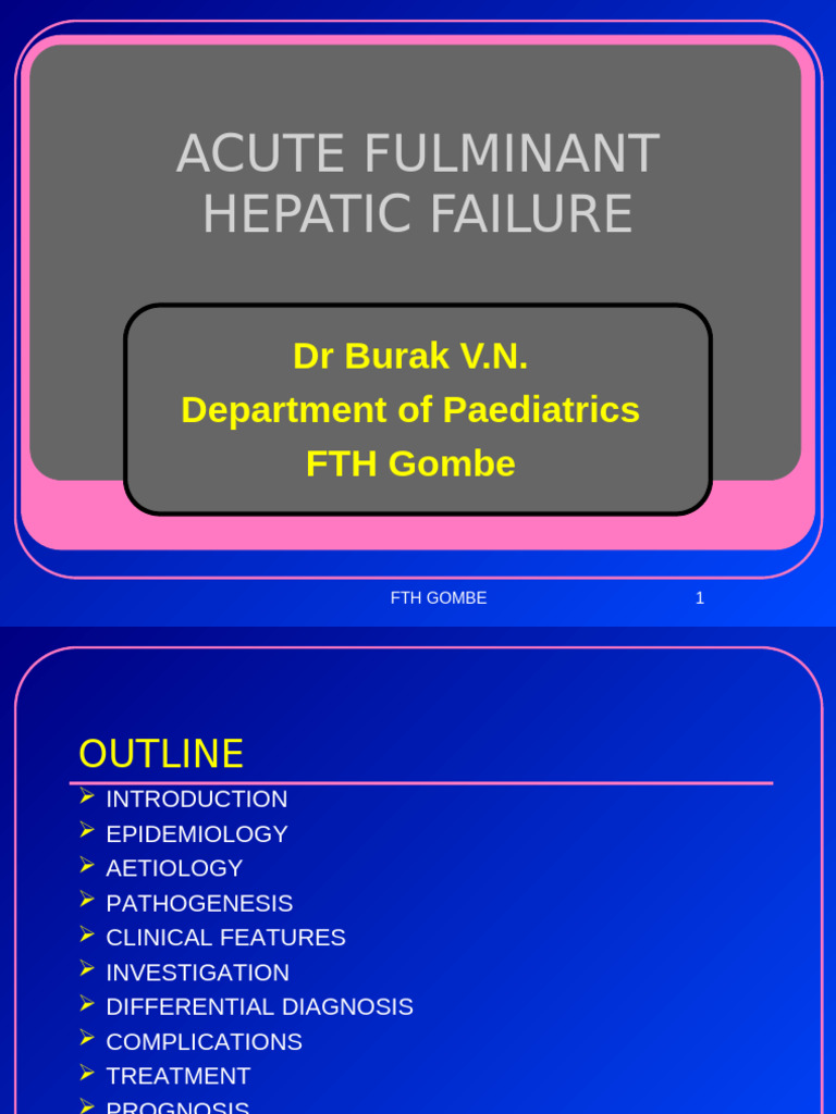 Acute Fulminant Hepatic Failure in Children | PDF | Apoptosis | Hepatitis