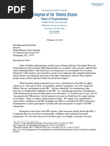 2025-02-24 JDJ to Patel - FBI Re Subpoenas (1)