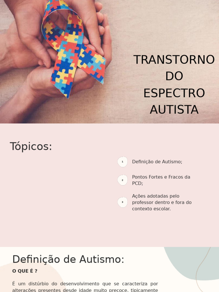 Transtorno Do Espectro Autista | PDF | Autismo | Ciências comportamentais