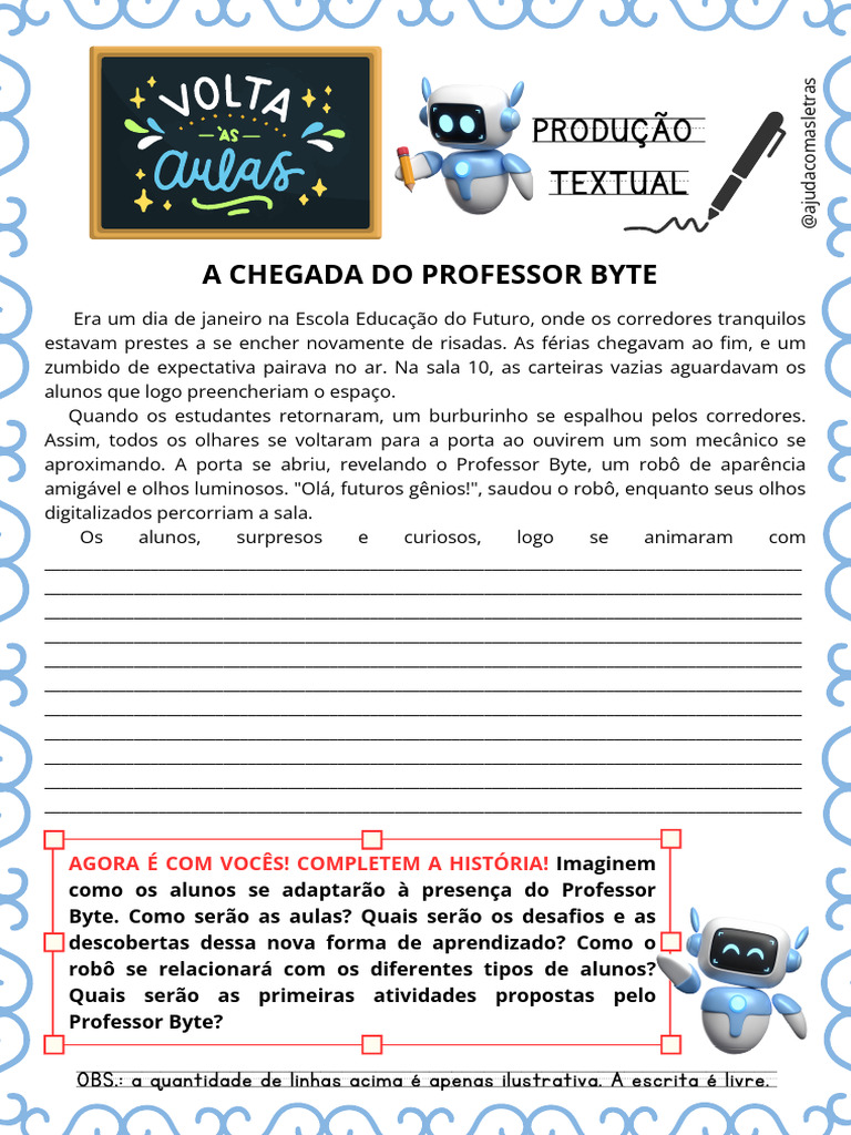 Chegada do Professor Robô na Escola | PDF | Robô | Robótica