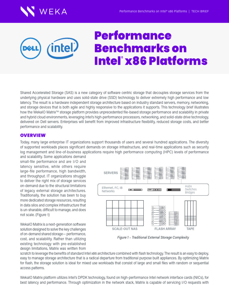 Intel Dell WekaIO Performance Benchmarks W02r3TB201704 1 | PDF | Solid ...