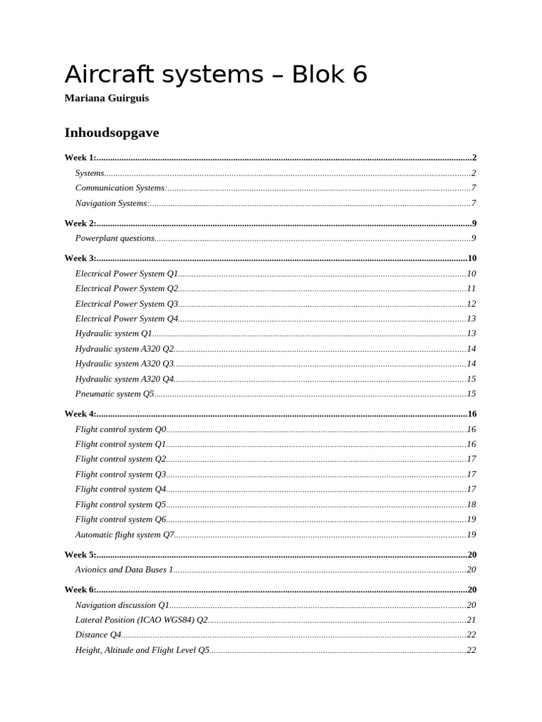 Aircraft systems | PDF | Air Traffic Control | Flight Control Surfaces
