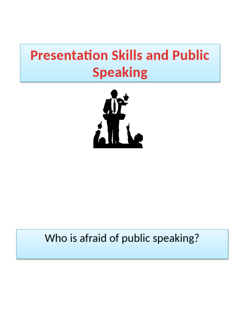 Master Public Speaking Skills | PDF | Fear | Public Speaking