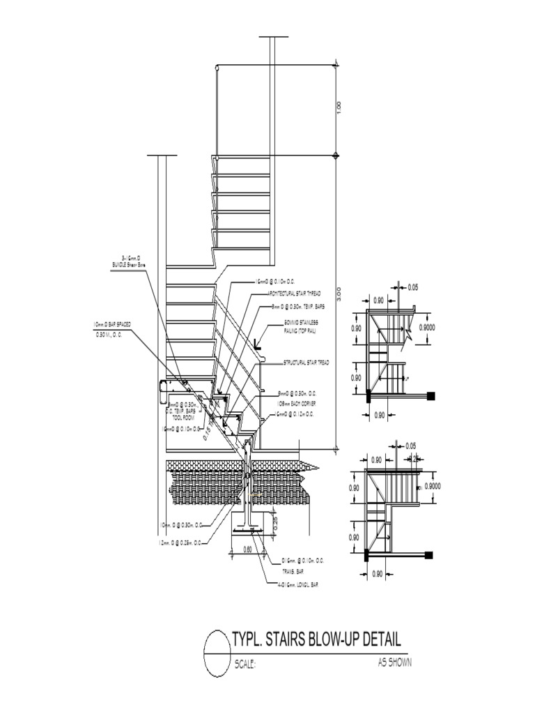 Structural Stair Details and Design | PDF | Stairs | Transport ...
