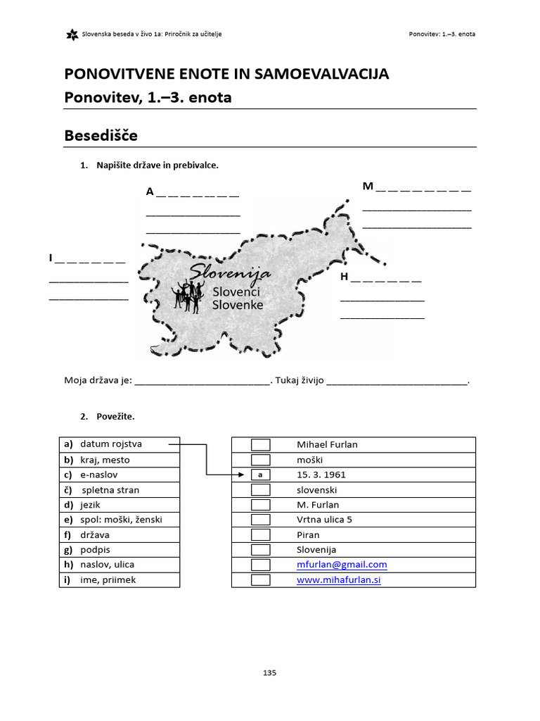 Prir SBZ-1a 4 Del Ponovitev | PDF
