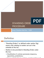 Standing Order and Procedure