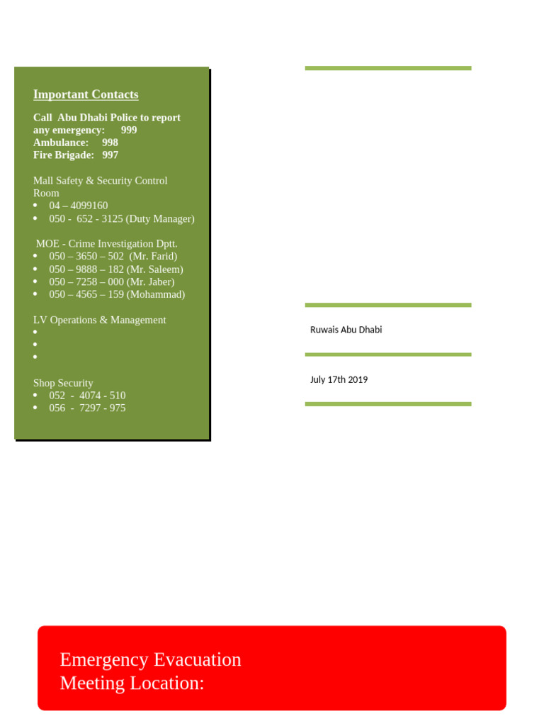 Emergency Plan | PDF | Emergency Management | Emergency