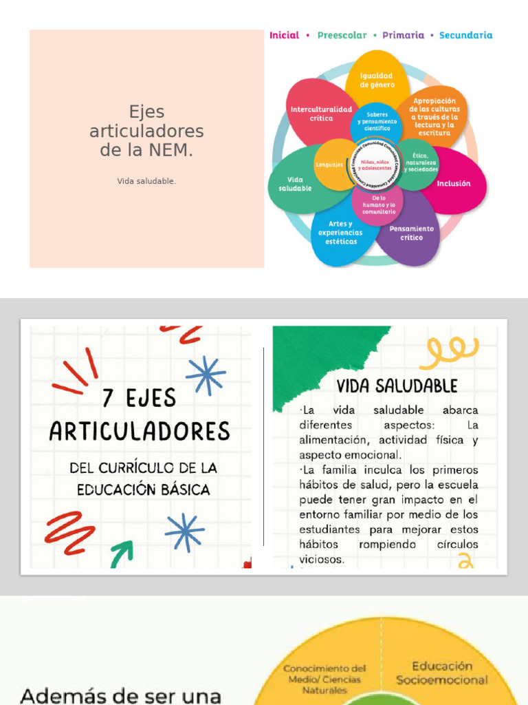 Ejes de Vida Saludable en la NEM | PDF