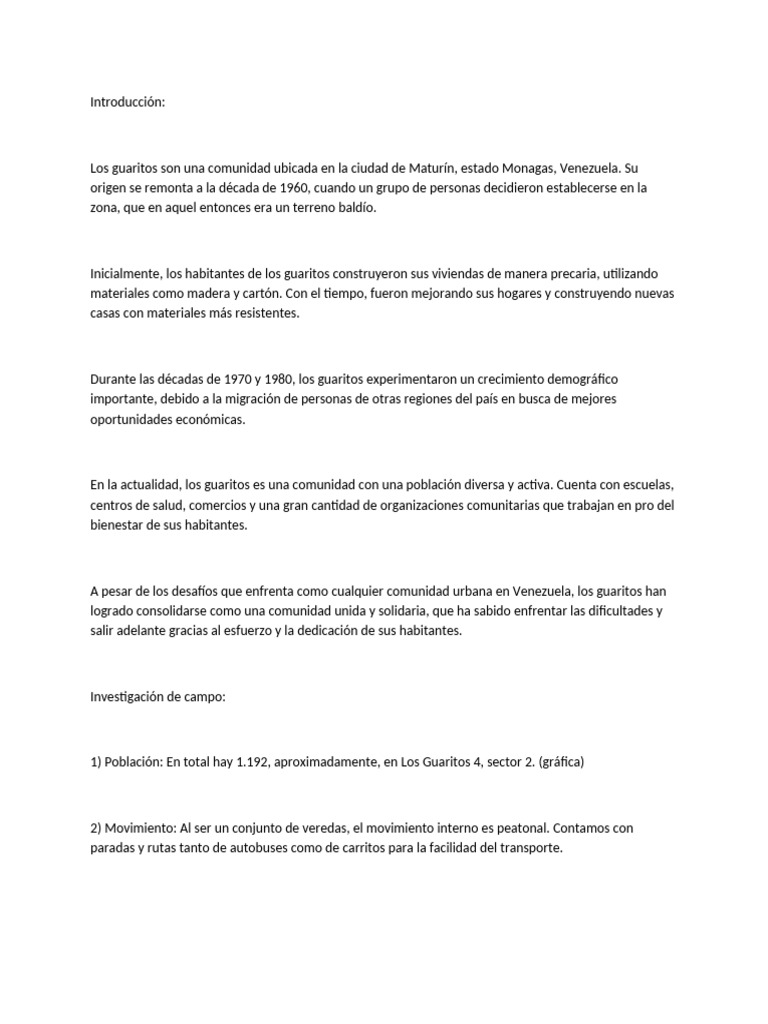 Seguridad Vial en Los Guaritos | PDF | Educación de la primera infancia ...