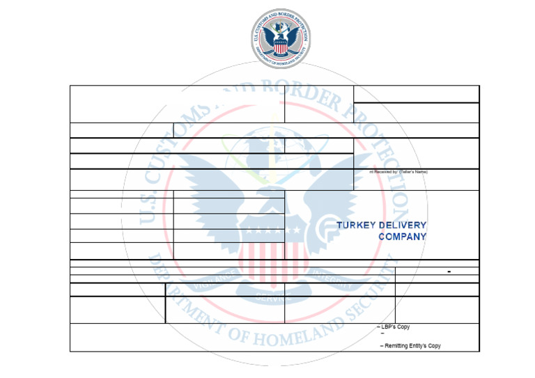 Customs Payment Receipt for Turkey Shipment | PDF | Receipt | Banks
