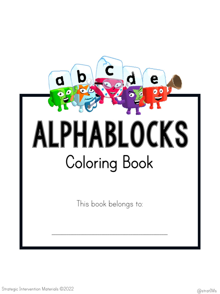 Alphablocks: Coloring Book | PDF