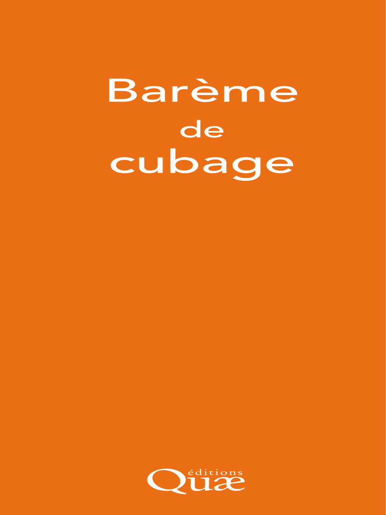 Barème de Cubage des Grumes en Bois | PDF | Géométrie euclidienne