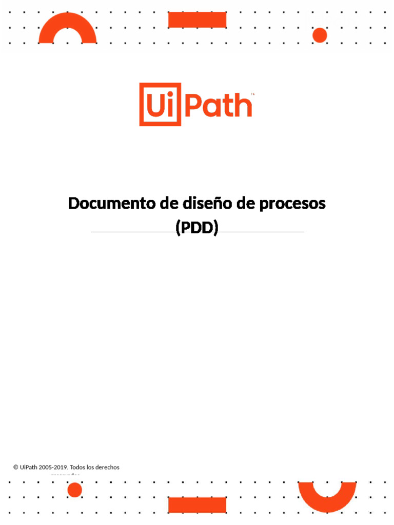 Documento de Diseño de Procesos RPA | PDF | Procesos de negocio ...