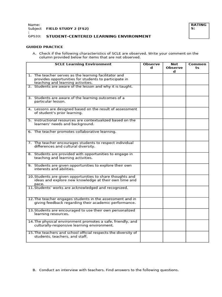 Guide Practice Sheet 33 | PDF | Teachers | Learning