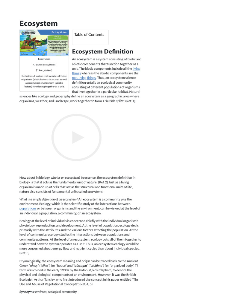 Understanding Ecosystems in Biology | PDF | Ecosystem | Decomposition