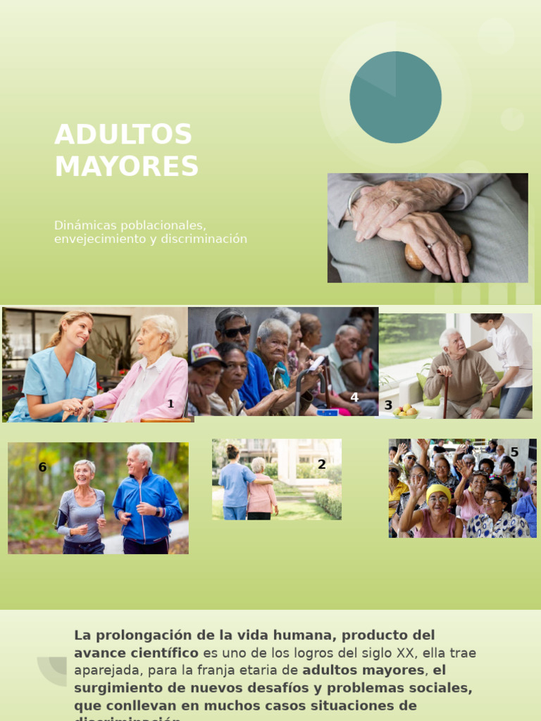 Desafíos y Discriminación de Adultos Mayores | PDF | Vejez | Adultos