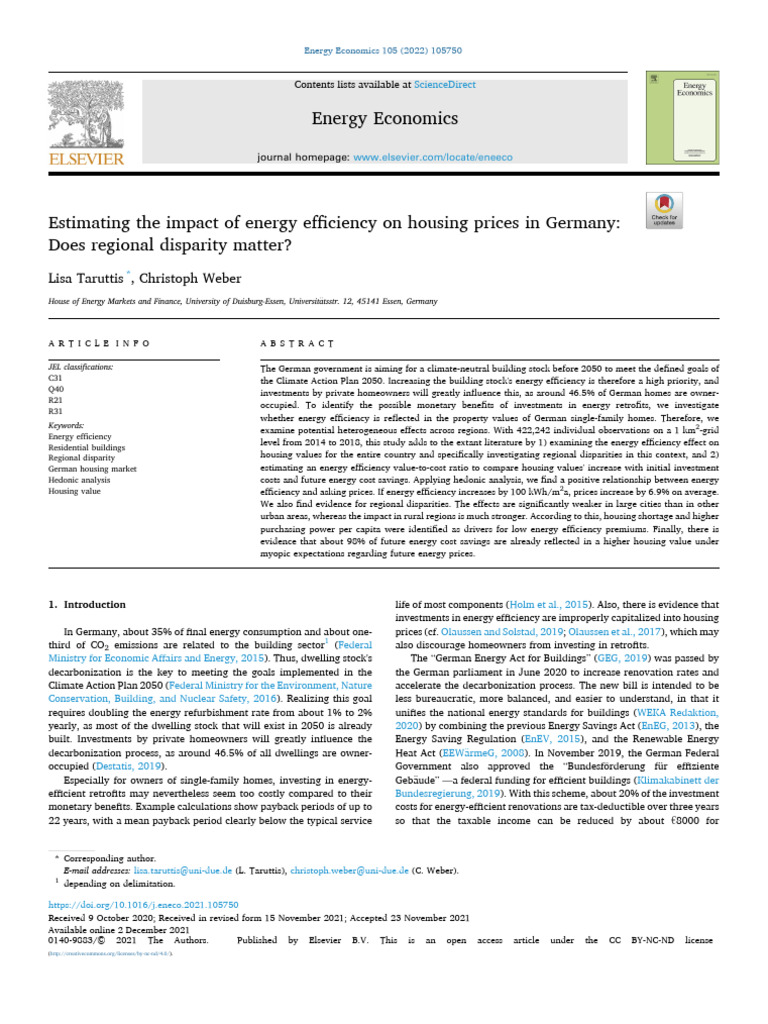 1 s2.0 S0140988321005958 Main | PDF | Efficient Energy Use | Energy ...