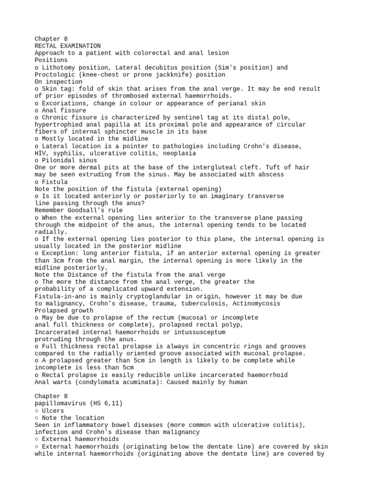 Surgery Left Overs | PDF | Constipation | Hemorrhoid