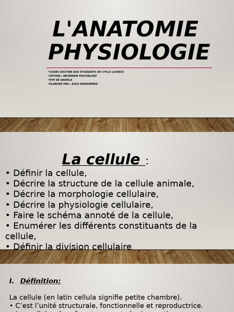 Anatomie et physiologie de la cellule | PDF | Cellule (Biologie ...