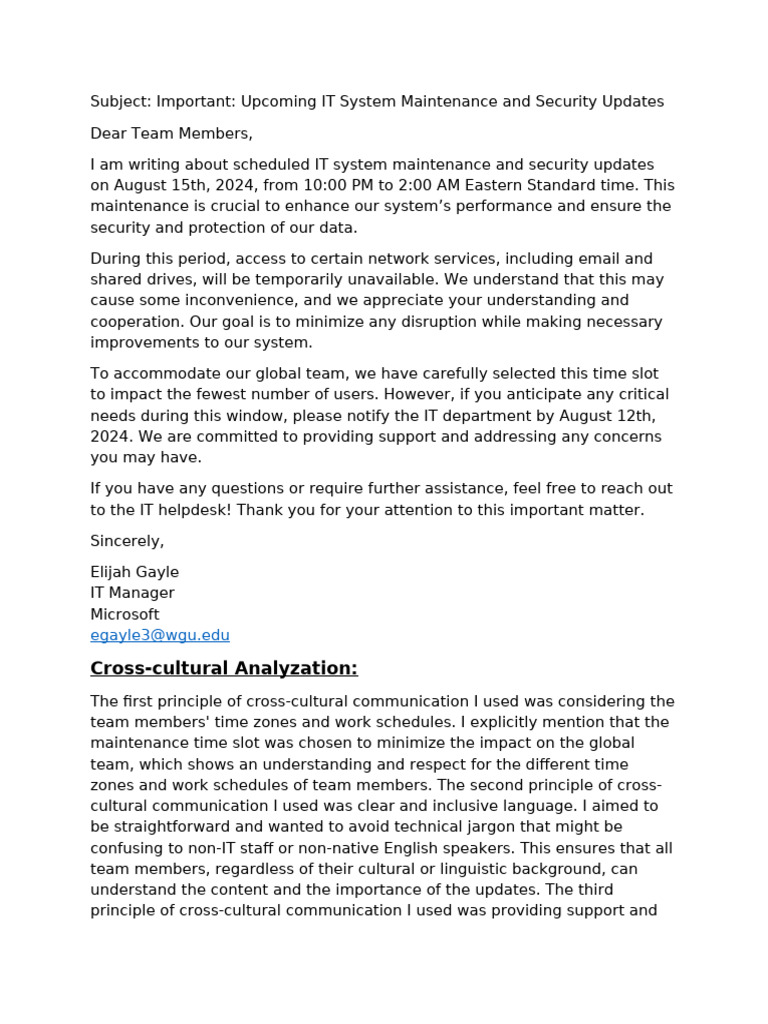 Task 1 Professional Email | PDF