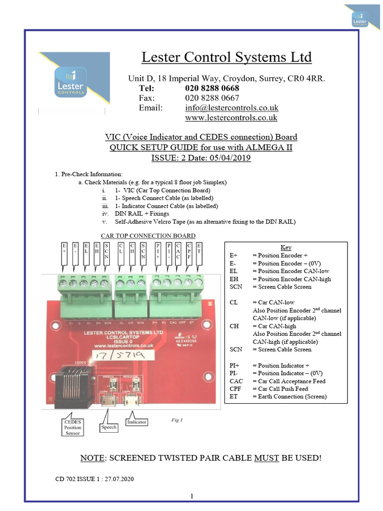Lester VIC Board and Cedes | PDF