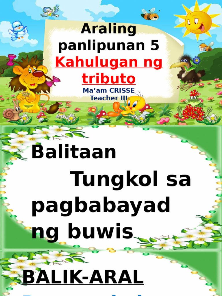 Kahulugan NG Tributo | PDF