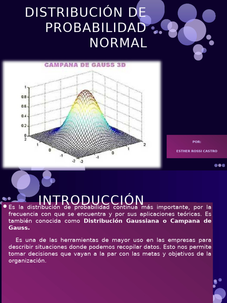 Distribución Normal - Esther Rosi | PDF | Distribución normal ...