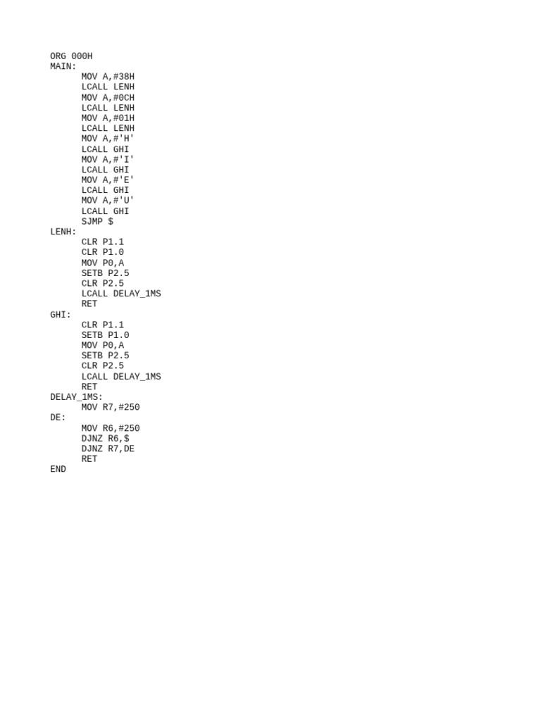 Code LCD | PDF