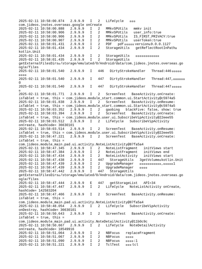 App Lifecycle and Activity Logs | PDF | Computer Programming