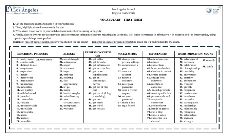 Vocabulary and Grammar Exercises for ESL | PDF | Linguistics | Human ...
