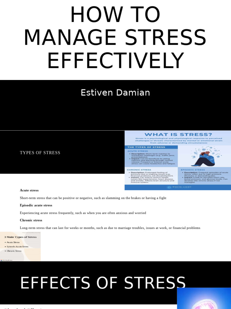 Effective Stress Management Guide Pdf